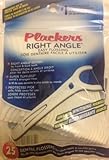 Plackers Whitening Right Angle Flossers - 25 Count (Pack of 6)