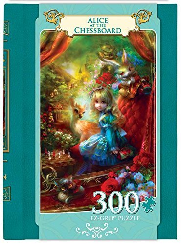 Masterpieces EZ Grip Book Box Alice at the Chessboard Puzzle (300 Piece) by MasterPieces
