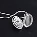 Fashion 925 Sterling Silver Rose Round Locket Necklace Box Snake Chain Jewelry