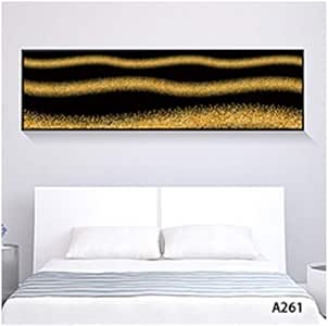 JNZART Cuadros Abstractos Dorados y Negros Cartel Decorativo Cuadros
