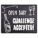 Wedding Photo Booth Sign Props - Set of 5 - Double Sided Hard Plastic Prop Signs (Chalkboard Style)