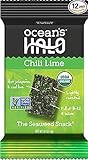 Ocean's Halo Seaweed Snacks (1 Case of 12 Unit Trays) (Chili Lime)