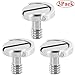 RAYSUN SN-150555 3 Pack Camera 1/4 Inch D Shaft D-Ring Screw Adapter for Camera Tripod Qrs Quick Release Plate