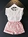 Oklady Little Girls Clothes, Summer Toddler Girl Outfits 2Pcs Ruffle T-Shirt Vest Tops and Shorts Pants