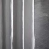Furlinic Shower Curtain 60x72 Inch Mould Proof Waterproof Polyester Grey with view 4