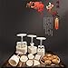 Mooncake Mold With 6 Stamps - Mid Autumn Festival Moon Cake Mold DIY Decoration Cookie Press 50g White (1 Mold 6 Stamps)