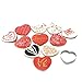 Wedding Decoration Cookie Stencil and Cutter Set, 11-Pieces Cookie Decorating Stencil for Royal Icing, 1-Piece Love Heart Cookie Cutter(Bride and Groom)