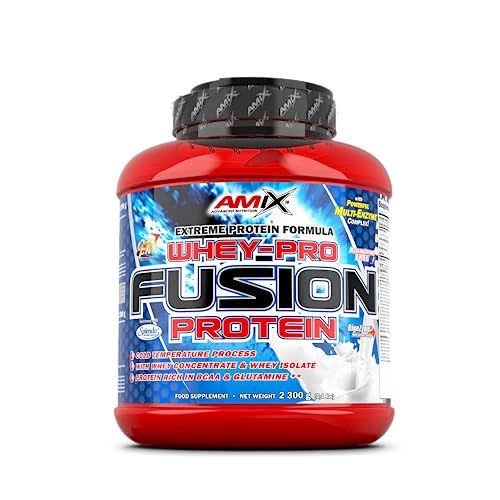 -Proteína Whey -Pure Fusion -2,3 Kg -Concentrado de Suero Ultra Filtrado -Proteína Isolada con Splenda -Contiene L-glutamina -Proteínas para Aumentar Masa Muscular -Sabor Moca/Choco/Café