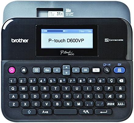 Brother PT-D600VP Professional Desktop Label Printer + Extra Original TZE241 Black Text On White Laminated Glossy Tape (18mm x 8m)