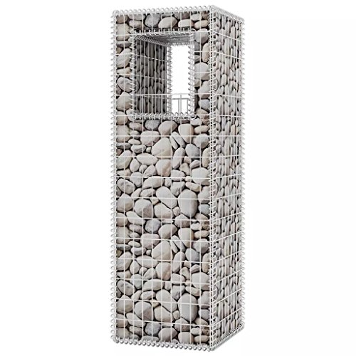 Nishore 2 Pcs Gabionen Hochbeet aus Stahl 50x50x160 cm Hohe Belastbarkeit – Bild 6
