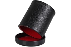 Pu Leather Dice Cups Green Red Flannel Lining Dice Cup Dice Cup Leatherett Board Games for Bar Ktv Entertainment Supplies