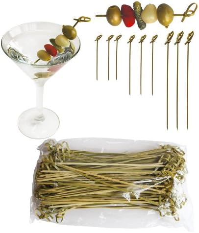 Pack of 100 Knotted Bamboo Picks (3.5 Inch)