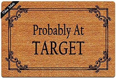 Tudou mats -Probably at Target- Entrance Mats Floor Carpet Interior/Outdoor / Front Door/Bathroom Mat Rubber Non-Slip Doormat (23.6 L x 15.7 W)