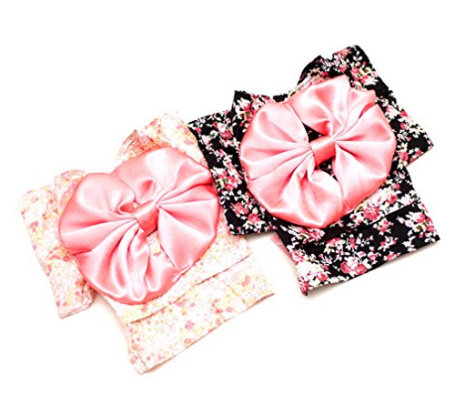 Ranphy Small Dog Clothes for Female Dog Kimono Costume Floral Ribbon Dog Coat Pattern Spring Dress