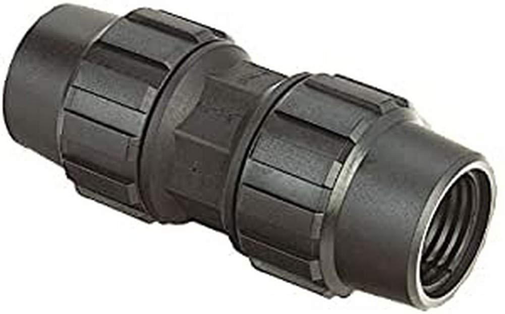 ABRISA 4437 Fitting Link for Irrigation Pipe, Black