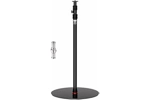 IFOOTAGE A400 Round Base Monopod, 79" Studio Light Stand Flat Base Monopod for Camera, Light, Webcam, Live Streaming, Vlogging, Payload 10KG/22LBS