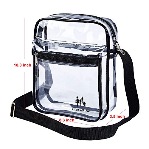 Clear Messenger Bag for Work & Business Travel for Men & Women,Stadium