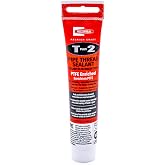 RectorSeal T Plus 2 23710 Pipe Thread Sealant, Non-Hardening, Synthetic Fibers, Contains No Other Metals, PTFE Enriched, Plumbing, 1 3/4 oz.