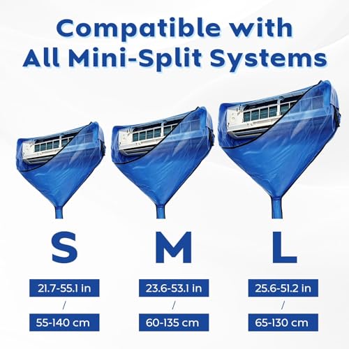 Kikepilm Split Air Conditioner Cleaning Kit, Air Conditioner and Wall Air Conditioners for Home, Blue Large