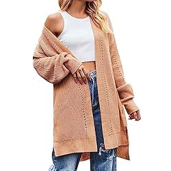 ADJHDFH Cardigan With Pockets For Women Blue Black