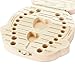 Hosaire Baby Teeth Box Child Milk Teeth Saver Wood Keepsake Organizer Deciduous Souvenir Box Baby Tooth Box English Girl