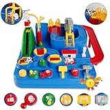 Car Adventure Toy, Smart Wheels Car Track Luxury Inertial Taxi Elevator Racing Big Adventure Toy Brain Game Toys for Kids Children