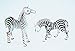 Zebra Figure Dollhouse Miniatures Animals Set Collectible Figurine by ChangThai Design