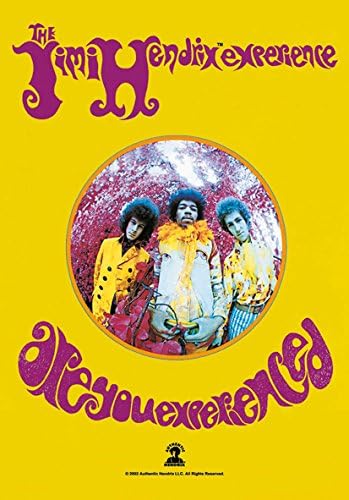 Heart Rock – Bandera Original ‘’Jimi Hendrix Are You Experienced’’ de Tela. Multicolor. Medidas: 110 x 75 x 0,1 cm