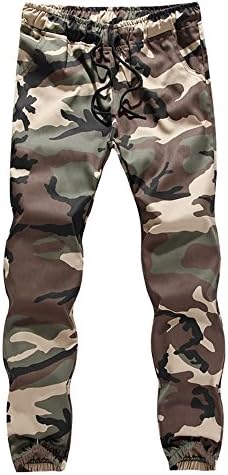 Amiley Men Sweatpants,Men's Camo Jogger Workout Running Training Sports Pants Closed-Bottom Sweatpant
