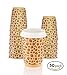 MyHomeIdeas Double Wall Kraft Paper Coffee Cups with Lids - Insulated Hot Paper Cup With 100% Leakproof Lids - 12 Oz / 50 Count - No Soaking or Smells - No Sleeves Needed - For Tea, Cappuccino, Latte