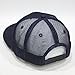 Vintage Year Plain Cotton Twill Flat Brim Mesh Adjustable Snapback Trucker Baseball Cap (Navy)