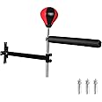 JELLYRATTBIT Wall Mount Spinning Bar with Punching Ball, MMA Boxing Speed Trainer Reflex Training Equipment for Kickboxing, Fitness and Stress Relief