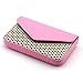 Partstock Multipurpose PU Leather Business Name Card Holder Wallet Leather Credit Card ID Case/Holder/Cards Case with Magnetic Shut Pink