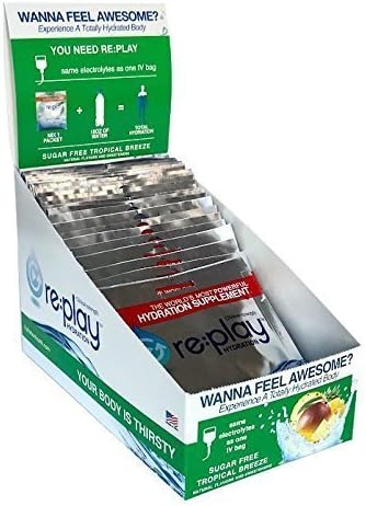 RE:Play Clinical Strength Hydration Recovery 25 Packet Box - Tropical Breeze