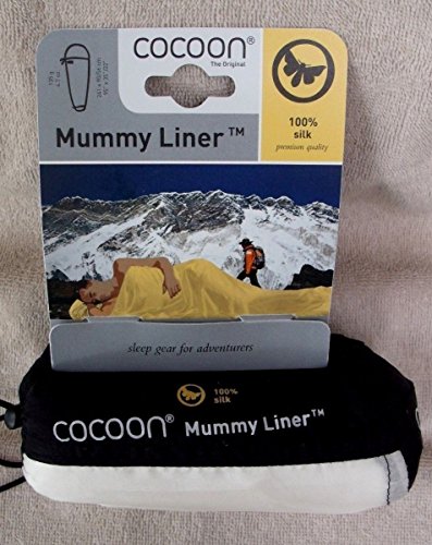 Cocoon Silk MummyLiner (Natural, 95-Inch x 35/22-Inch)