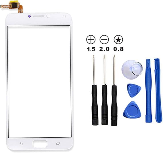 Amazon Com Touch Screen Digitizer Replacement For Asus Zenfone 4 Max Pro Plus Zc554kl Zc550tl X00id 5 5inch Front Panel Outer Glass Sensor Not Lcd White