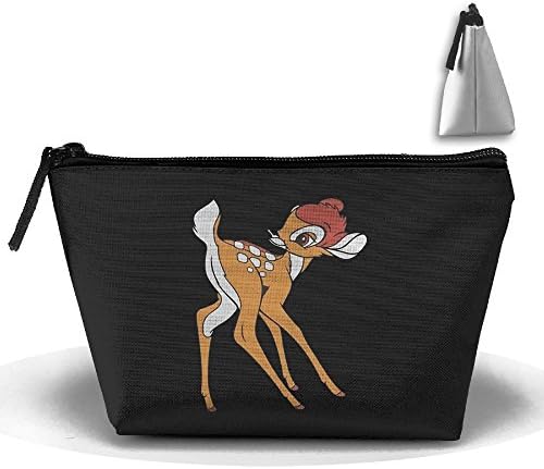 Bambi Design Makeup Bag Large Trapezoidal Storage Travel Bag Wash Cosmetic Pouch Pencil Holder Zipper Waterproof