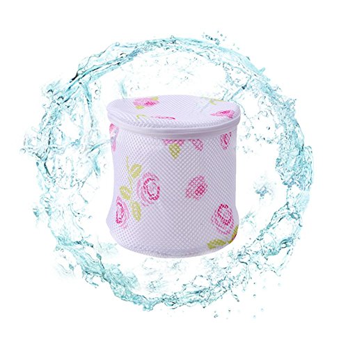 vanpower Bra Underwear Laundry Bags, Bra Underwear Laundry Bags Baskets Mesh Bag Household Cleaning Tools (Round)