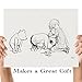 Fixing Eeyore's Tail - Winnie the Pooh - 11x14 Unframed Art Print - Great Nursery Decor