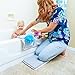Thick Baby Bath Kneeler Set - Pad and Elbow Rest, Soft Luxurious Foam Cushion for Knee comfort, 2-Pocket Organizer, Anti-Slip Technology, Easy Storage - by Faboop Baby