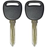 QualityKeylessPlus TWO Replacement Transponder Chip Keys PK3+ B112PT for GM Vehicles with FREE KEYTAG