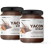 Organic Yacon Syrup – Plant-Based Natural Sweetener from Peru, Low Glycemic Sweetener Alternative, Smooth Caramel Flavor, USDA Organic, 2 Pack