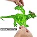 ValeforToy Dragon Toys,8 Inch Rubber Dinosaur Dragon Toys Set,Food Grade Material TPR Super Stretchy, Realistic Dragon Figure(Red&Green) Teething Bathtub Party Favors Learning Boy Kid Squish Toys