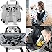 Backpack Diaper Bag - On the Go Baby Products - Trendy Multi-function Unisex Backpacks - Fashionable Modern Spacious Tote for Travel - Insulated Bottle Holder, Diaper Changing Pad, Stroller Straps Set