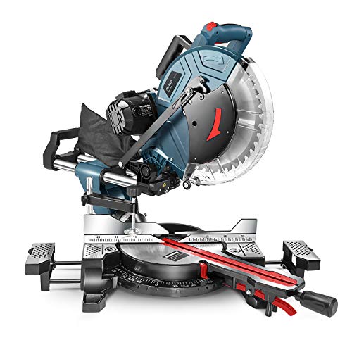 Compound Miter Saw, REYLEO 12inch, 15Amp DualBevel Sliding Miter Saw