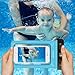 DBPOWER Universal Waterproof Case with Armband and Compass Colorful Underwater Dry Bag for iPhone 6/6s/6plus/6splus, Samsung, Sony up to 6