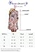 For G and PL Women Crew Neck Floral Print Loose Casual Mid Sleeve Pocket Tunic T Shirt Dresses Grey S