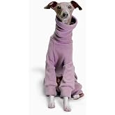 UOSIA Italian Greyhound Onesie Jumpsuit Clothes,Winter Warm Soft Fleece Four-Legged Turtleneck Whippet Thermal Pajamas Full Body Pet Pullover Coats Clothing for Medium Large Dogs