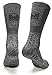MIRMARU M203-Men's 5 Pairs Multi Performance Outdoor Sports Hiking Trekking Crew Socks (Black,Char,Olive,Blue,Red)