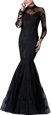 turtleneck prom dress